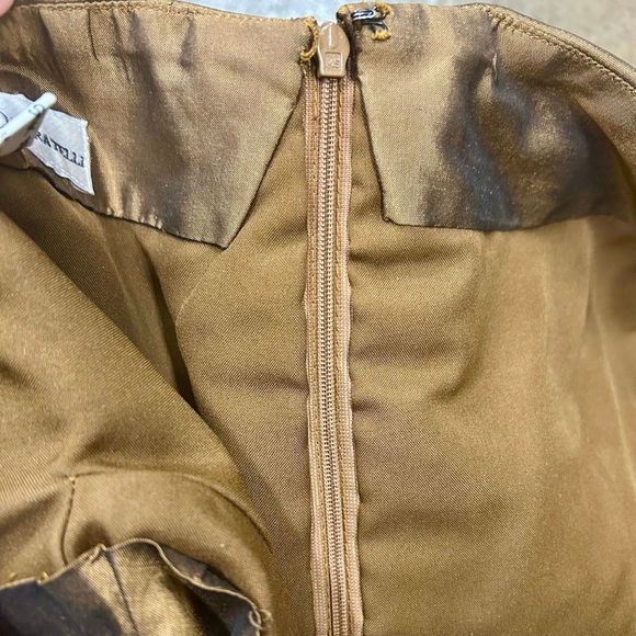 Marisa Baratelli 2-Piece Set 100% Thai Silk Gold Bronze | Size S & 6 - Picture 11 of 11